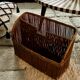 Porte-revue rotin vintage
