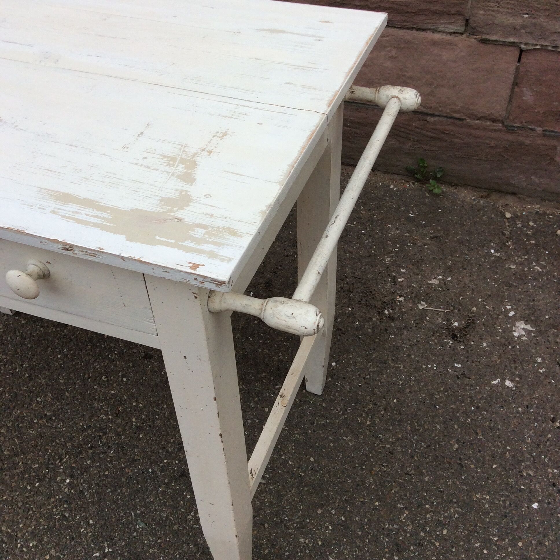 Table de ferme shabby chic vintage