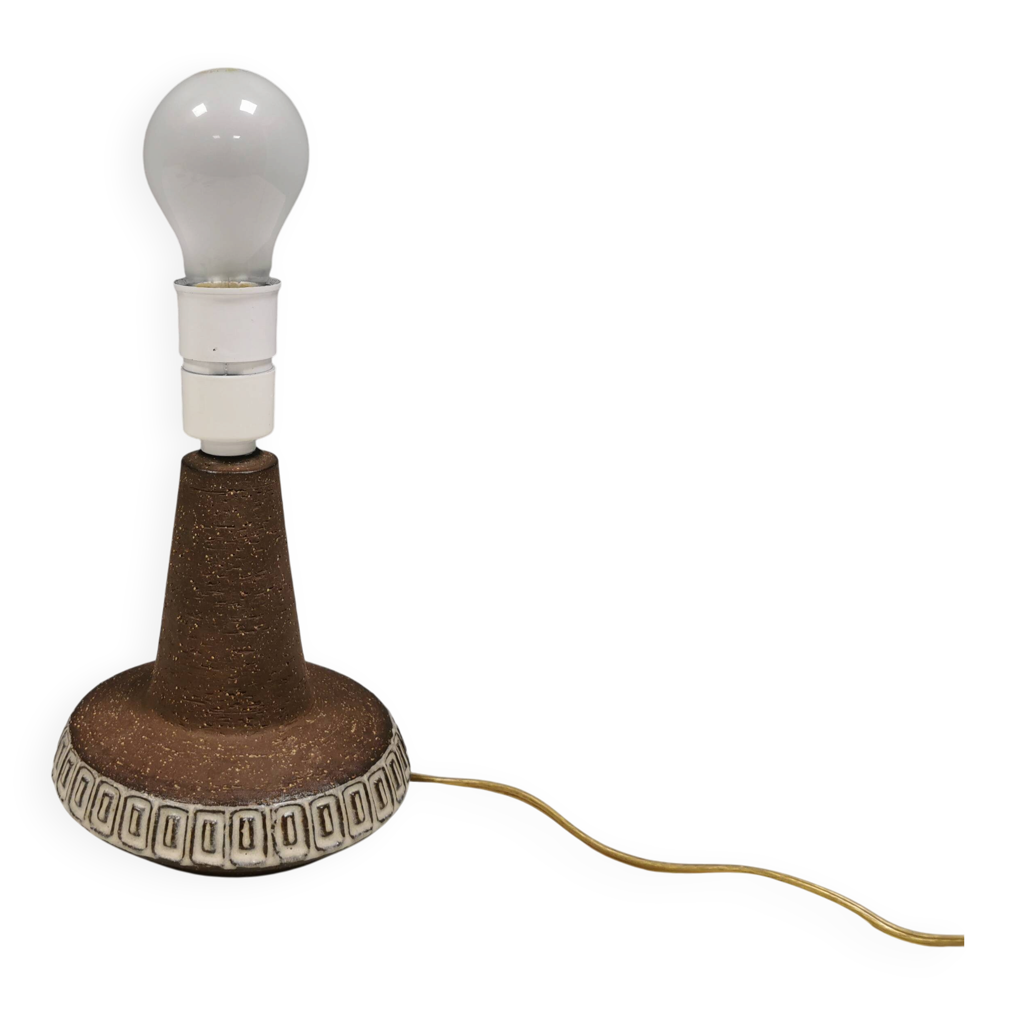Ceramic Table Lamp, Helge Bjufstrøm Design, Michael Andersen Denmark, 1960s