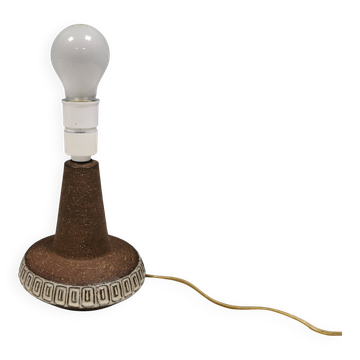 Lampe de table en céramique, design Helge Bjufstrøm, Michael Andersen Danemark, années 1960