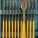 Set of 12 old dessert forks Leverrier Leduc & Cie