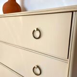 Vintage chest of drawers with compass feet