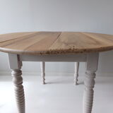 Round wooden table