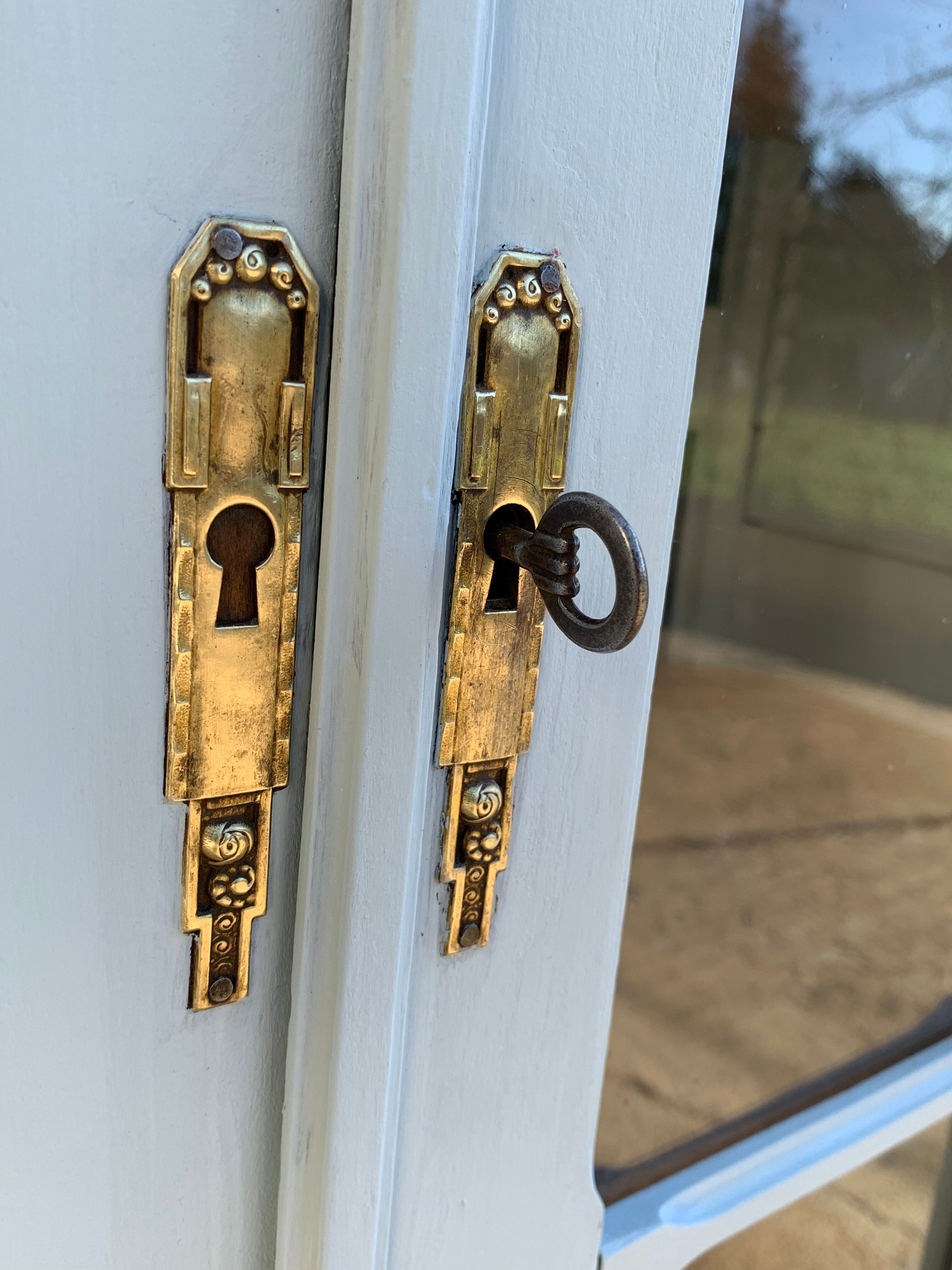 Glass-glazed Parisian wardrobe 1920