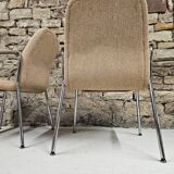 Pair of vintage 1970s Sedus bouclette wool armchairs