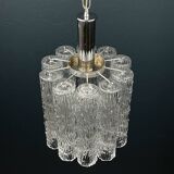 Mid-century Murano glass chandelier Tronchi by Toni Zuccheri for Venini, Italy, 1970s.