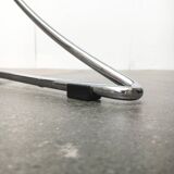 Vintage German Kreuzschwinger lounge chair by Till Behrens for Meyer Stahlmöbel, 1980s.