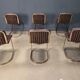 Chaises de salle à manger vintage par Cidue, ensemble de 6, années 1970.