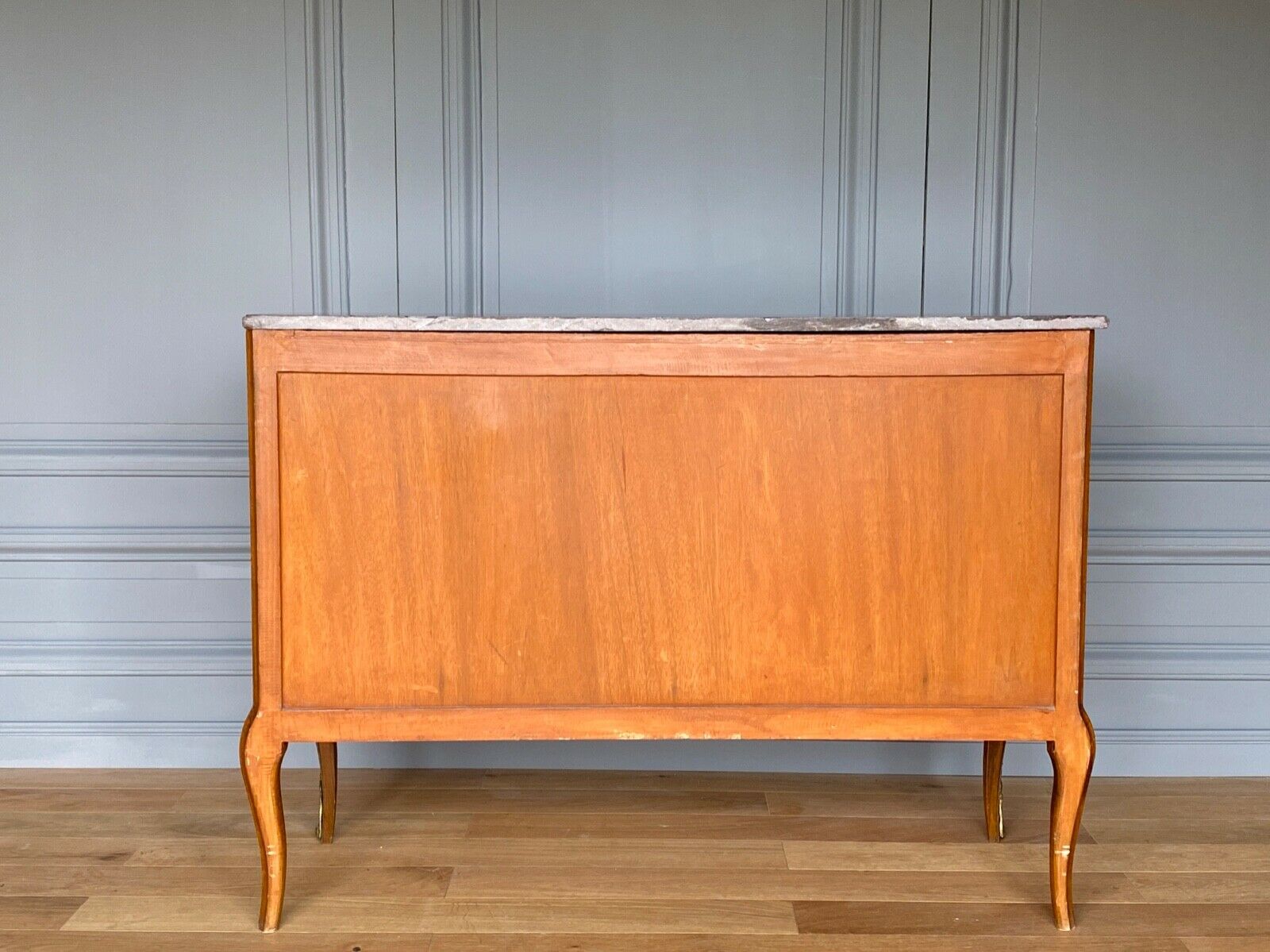 COMMODE TRANSITION LOUIS XV XVI LATE XIX TH ORNAMENTATION BRONZE MARBLE