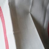 Set of 6 antique tea towels lined with ml