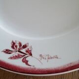 Assiette decorative signée YR