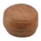 Round leather pouf De Sede from the 1970s.