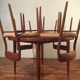 No.75 chairs & table by Niels Otto Muller for J.L. Mollers, 1950s