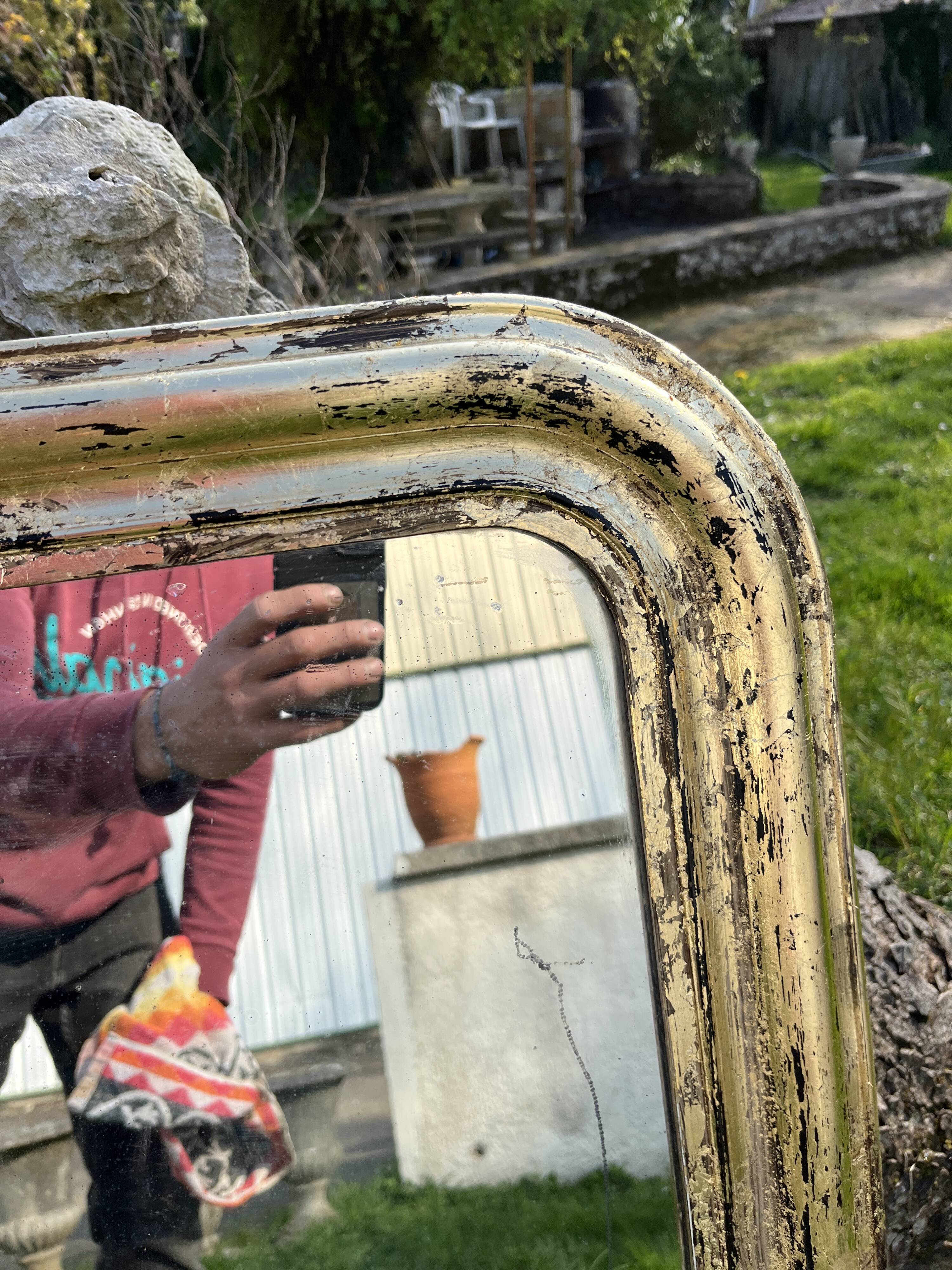 Miroir Louis-Philippe Doré 92 x 64