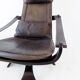 Nelo leather lounge chair by Ake Fribytter