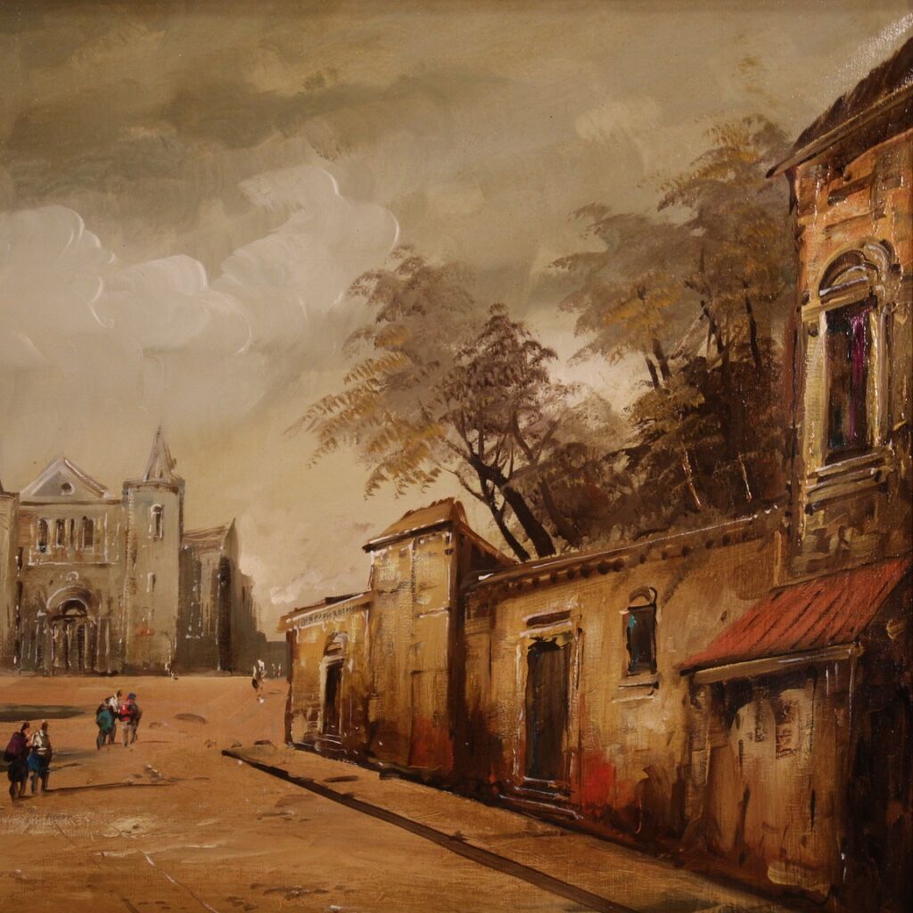 Italian landscape painting from 20th century