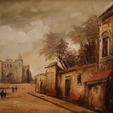 Italian landscape painting from 20th century