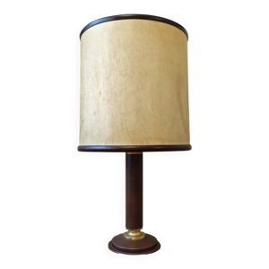 Lampe de table en cuir
