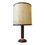 Leather table lamp