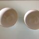 Two white bowls with floral decor in Limoges SD porcelain / vintage 60-70