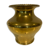 Vase with hammered copper neck XX century