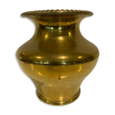 Vase a col en cuivre martelé XX siècle