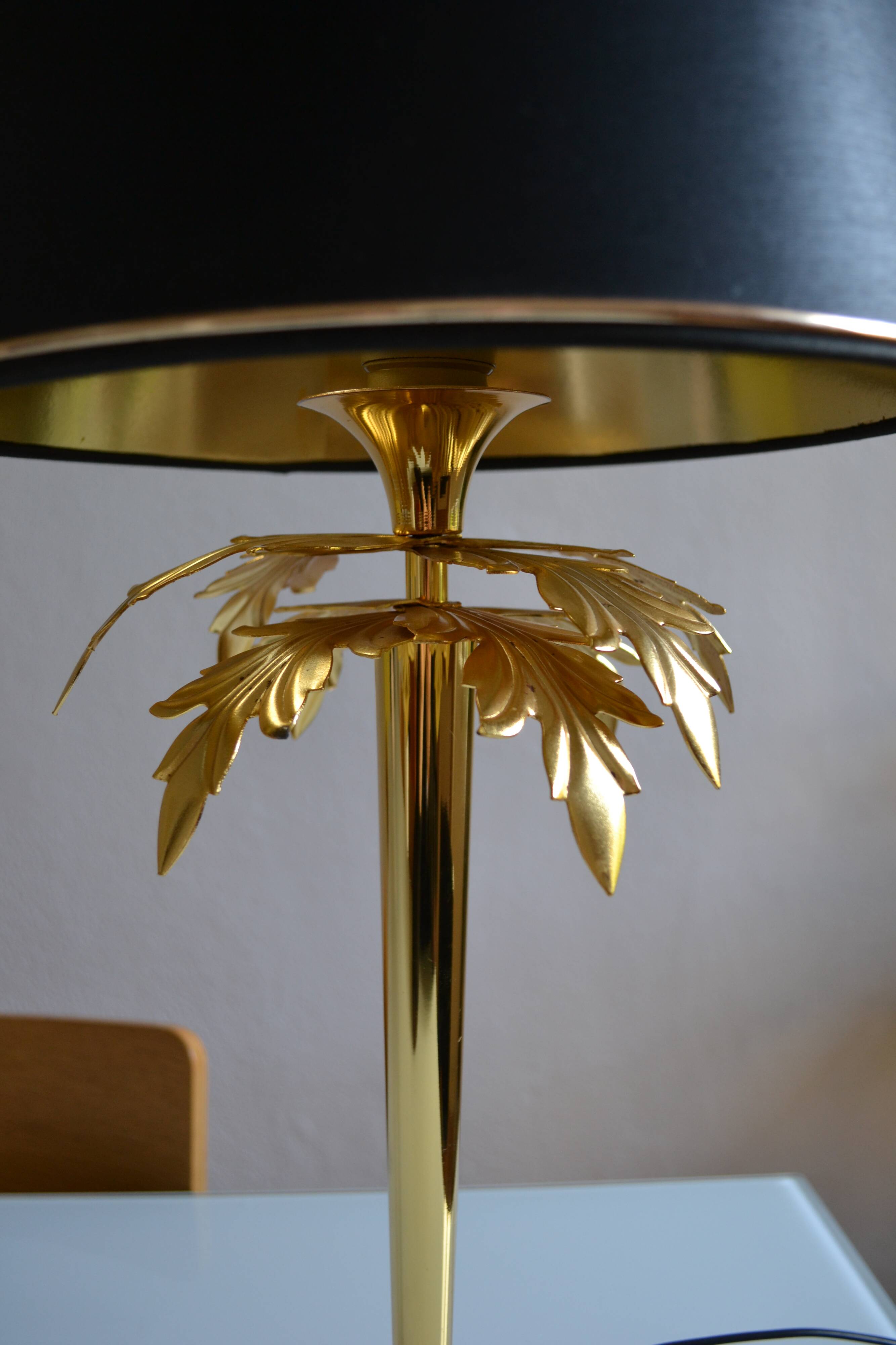 “Palm tree” lamp chandelier Deknudt Belgium