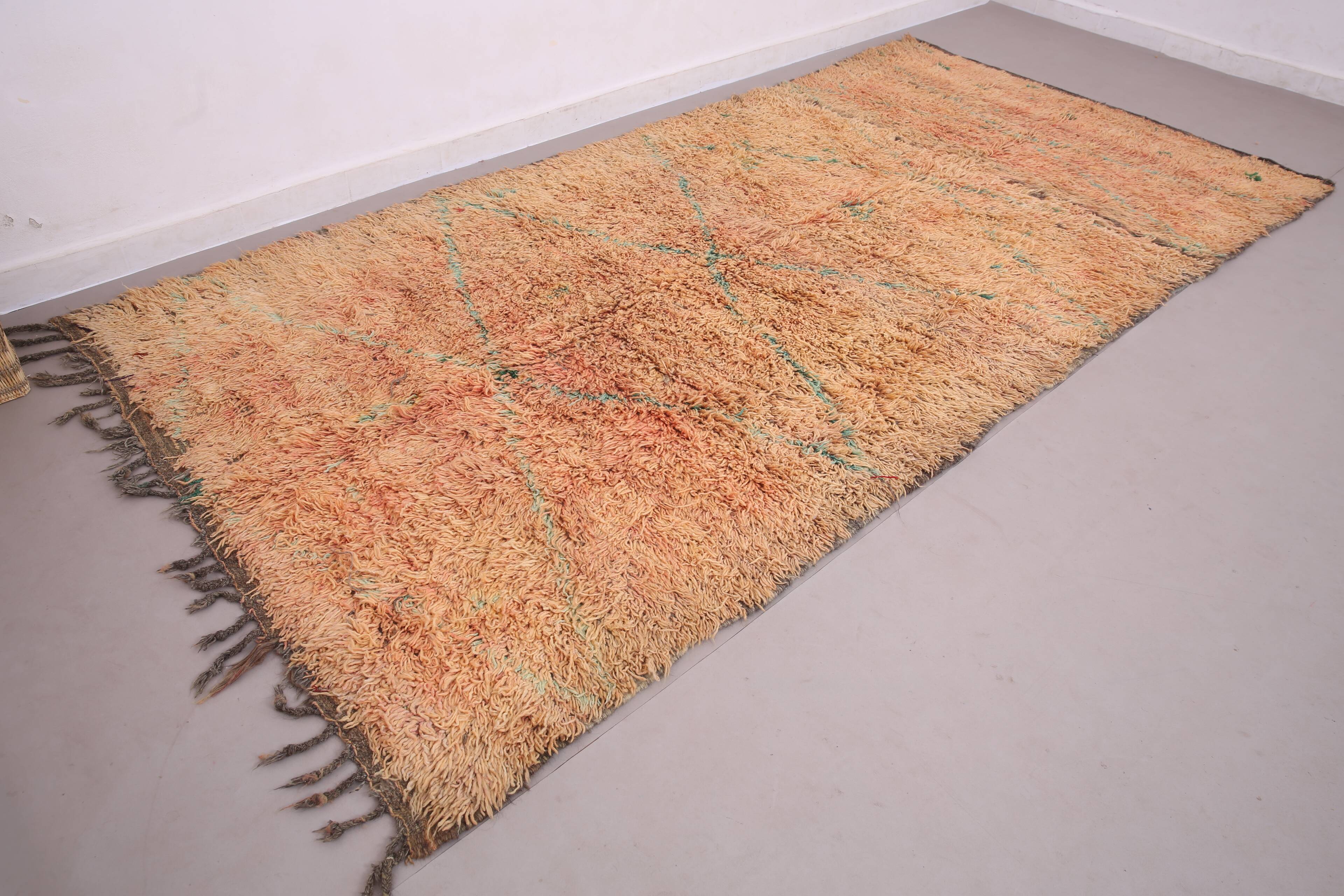 Authentic Boujaad Rug Morocco 180 x 362 cm – Vintage Handmade Wool Piece