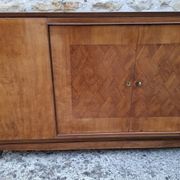 Mahogany glass sideboard, 1950