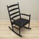 Fauteuil à bascule en hêtre, design danois, années 1970, production : Danemark