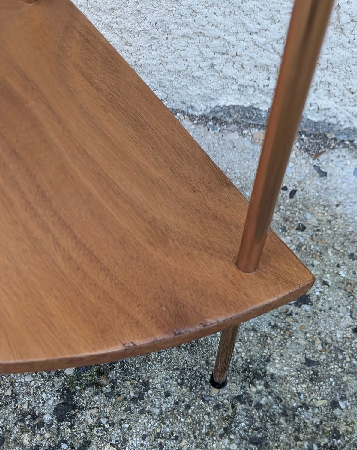 Pair of Corner Shelves 60/70 Vintage Design Console Table