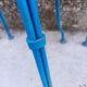 Blue garden chairs