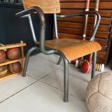 Old Mullca school chair with armrests