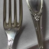 12 silver-plated dessert forks by Félix Frères