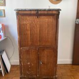 Secretary with grey marble top