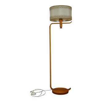 Scandinavian wooden floor lamp, 1960s