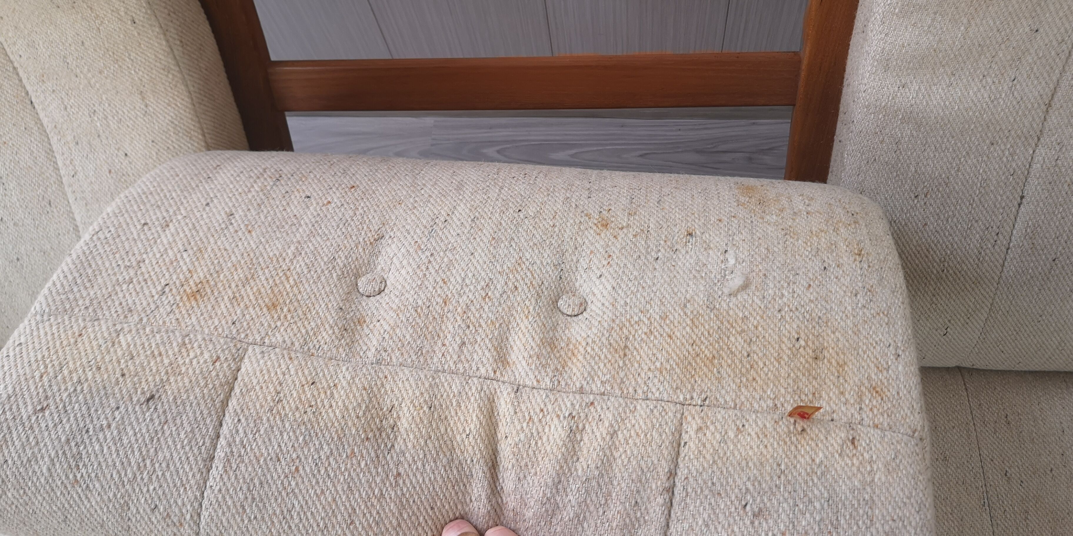 Mid- century three-seater danish teak sofa