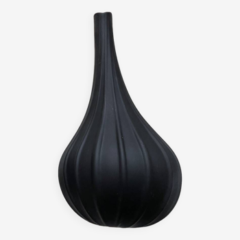 Vase gouttes noir mat signé Salviati 2006