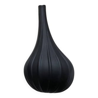 Vase Drops 17 cm Salviati 2006 Noir Mat Signé