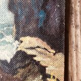 Oil table on panel Batz-sur-mer 1961, signed
