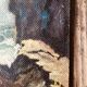 Oil table on panel Batz-sur-mer 1961, signed