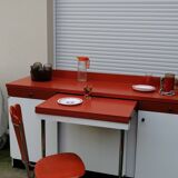Formica sideboard with its 70' retractable table