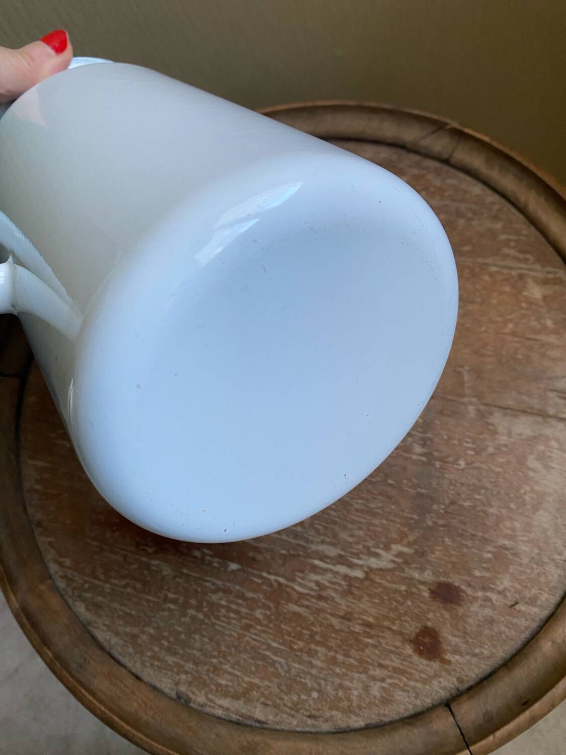 Grand, piché, par/cafetière folklore, breton vintage en émail