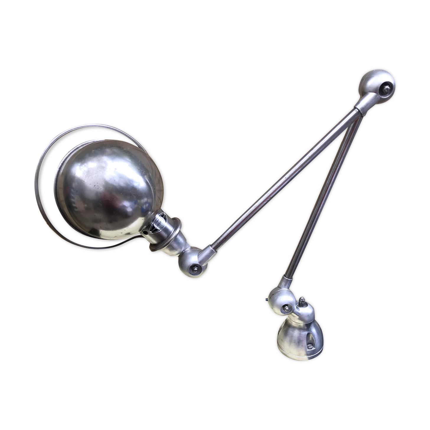 Jielde 2-arm lamp with 50/60 vice