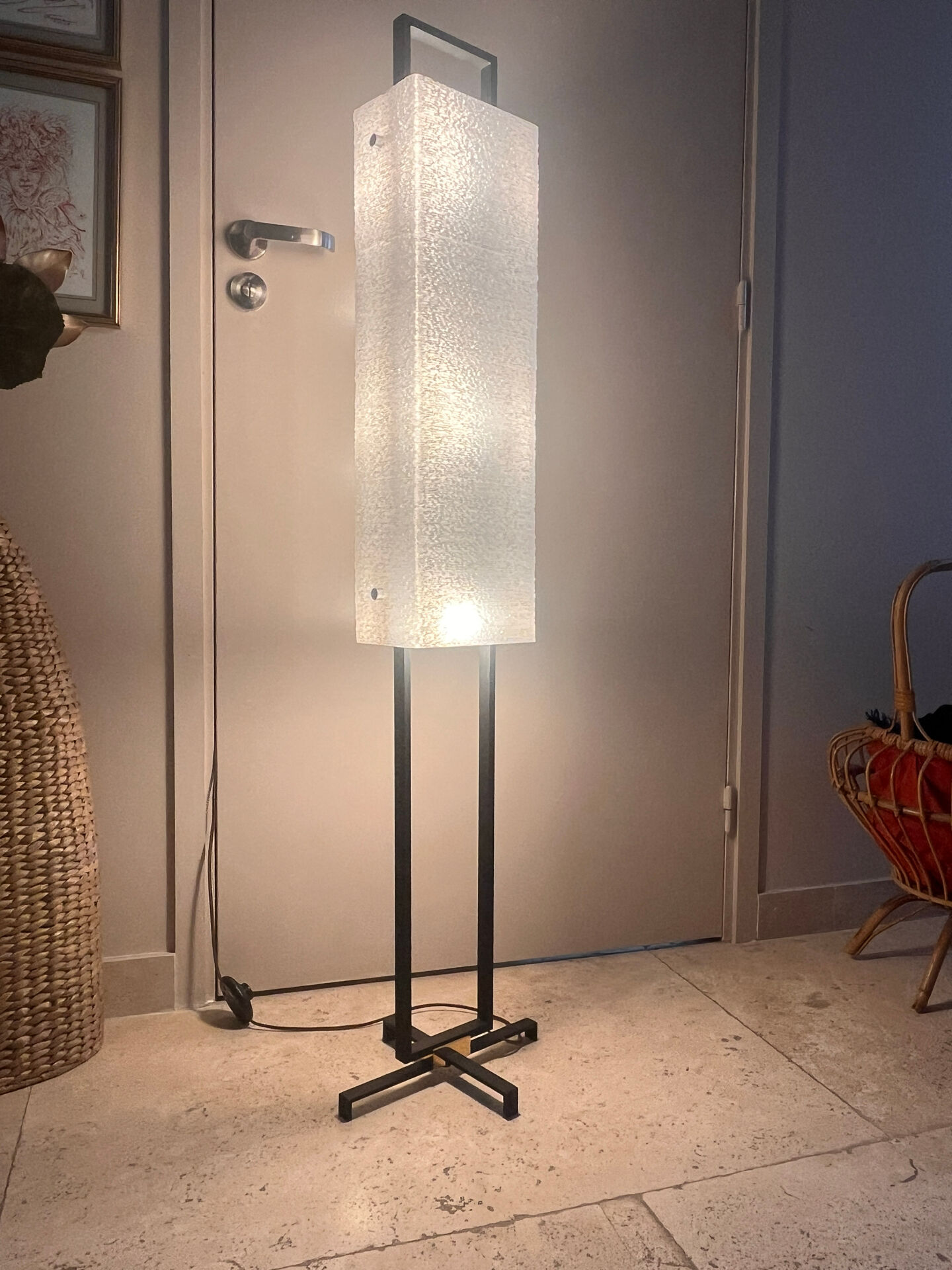 1960s design floor lamp for Arlus
