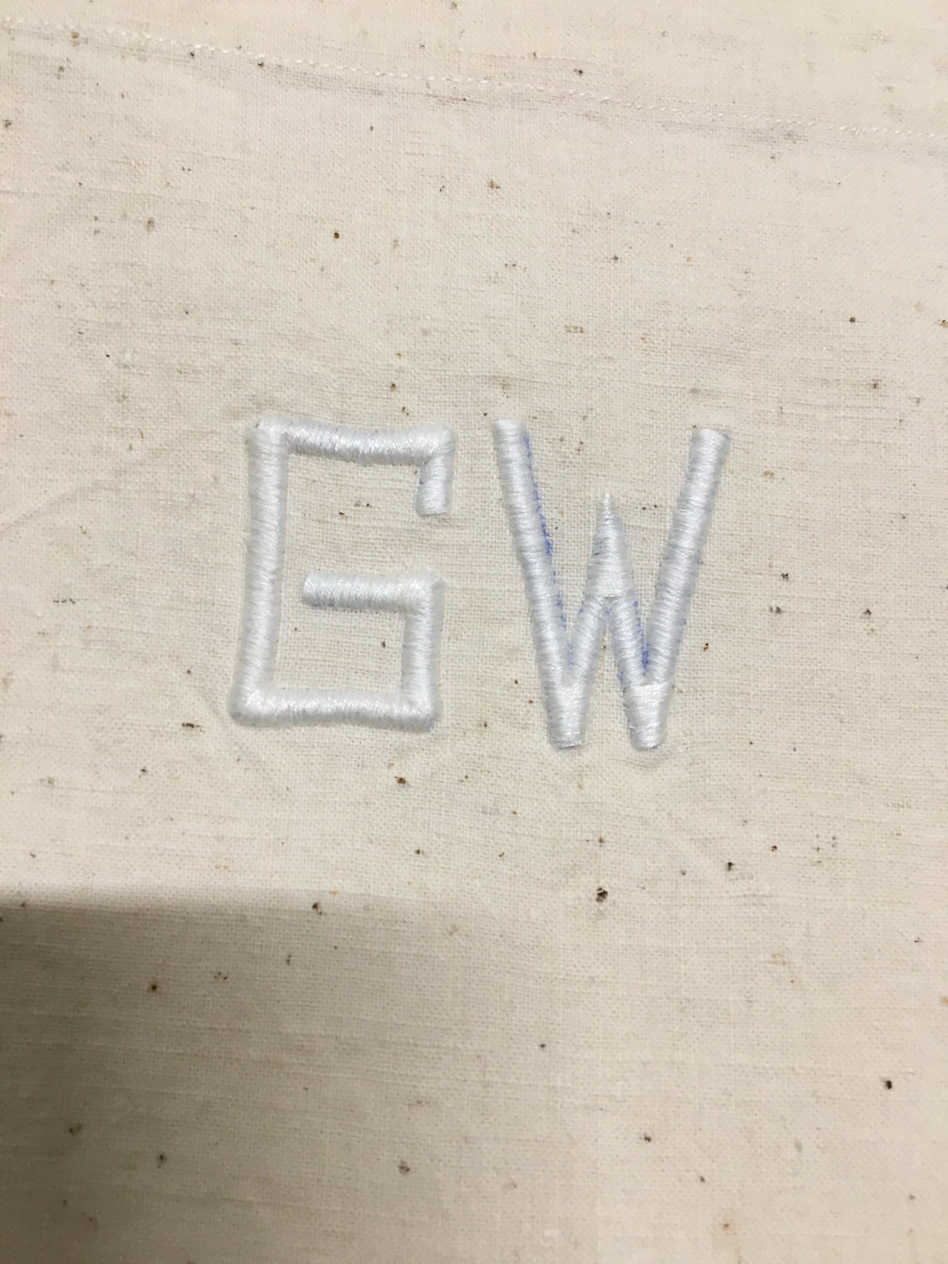 Set of 10 old sheets embroidered in linen or cotton