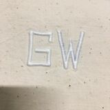 Set of 10 old sheets embroidered in linen or cotton