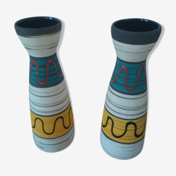 Paire de vases en céramique