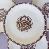 4 dessert plates from Sarreguemines, Argonne model 210712