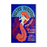 Original antique poster Folies Bergères Hélène Martini Paris Erté